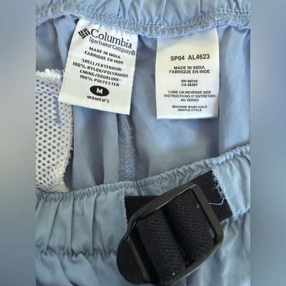 Columbia PFG Women’s Nylon Shorts M Blue Quick Dry Fishing Hiking Pockets - Picture 3 of 9